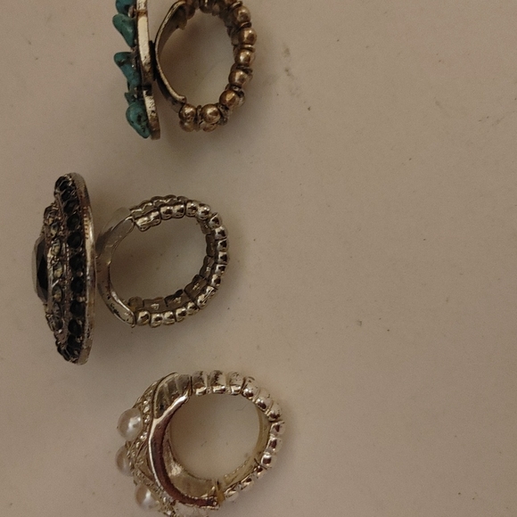 Set of 3 stretch rings - Picture 2 of 4